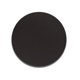 Zwarte ronde aluminium plaat